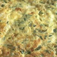 Iggy · Middle Eastern omelette with onions and parsley.