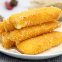 Fried Cheesestick (6) · Deep-fried cheese sticks. Hand-breaded and fried golden brown