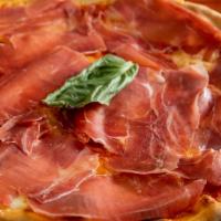 Di Fabio Serafina Pizze · Tomato, mozzarella, prosciutto, and sliced tomato.