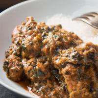 Lamb Spinach Saag
 · Mild. Vegan by request. Creamy sauce, light spiced.