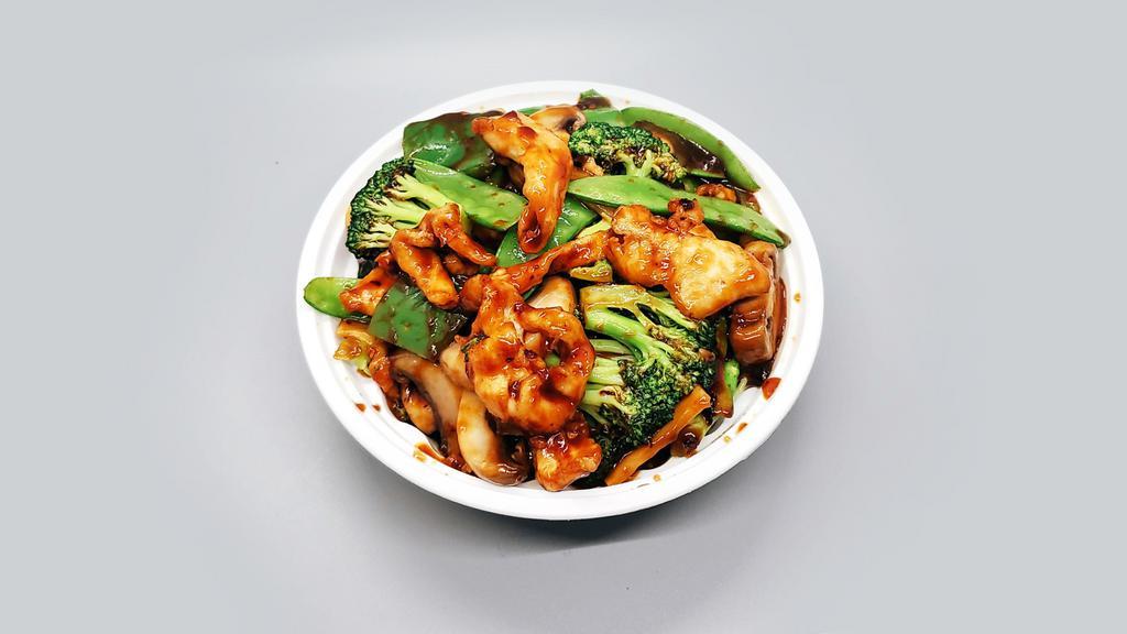 Hunan Chicken Or Shrimp · Hot.
