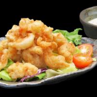 Rock Shrimp  · Florida rock shrimp ,flash tempura fried and tossed in creamy spicy glaze 8 pcs