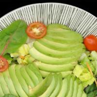 Avocado Green Salad · With Yuzu ginger dressing