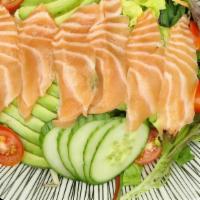 Salmon Avocado Salad · Raw salmon With Yuzu ginger dressing