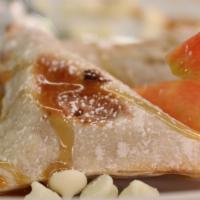 Apple Crumb Explosion (Frozen) · Vegetarian. Sweet caramel and tangy apples make for a delicious dessert wonton.