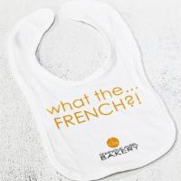 What The French?! Baby Bib · What the French?! We love this adorable cotton baby bib - and it's perfect for your littlest...