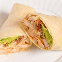 Chipotle Chicken Wrap · Grilled chicken, pepper jack cheese, bacon, avocado and chipotle mayo.