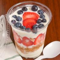 Yogurt Parfait · With fruit, granola and low-fat vanilla yogurt.
