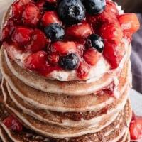 Fruit Pancake · Banana, strawberry or blueberry.