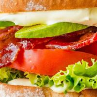 Blt · Bacon, lettuce, tomato, and mayonnaise with choice of bread.