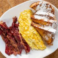  Beef Bacon , Eggs / Cheese  French Toast  · 