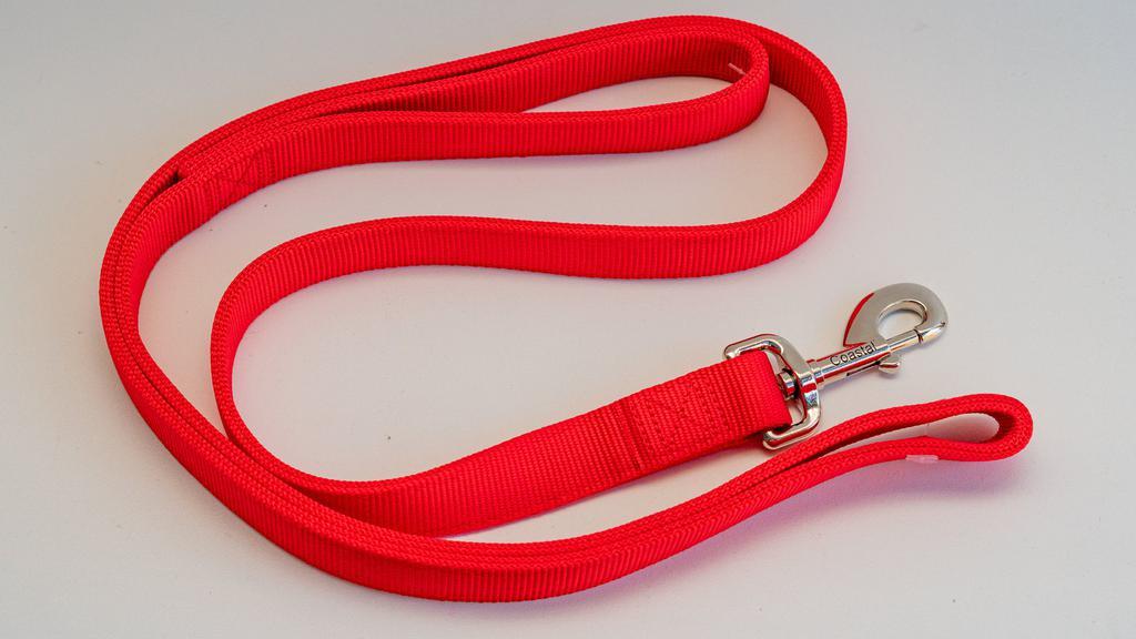 Coastal Red Nylon Leash 6' · 1 pack.