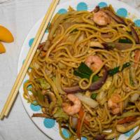 39 House Special Lo Mein · Soft noodle sautéed with shrimp, roast pork and vegetables.
Big size: $10,59