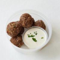 Roasted Meatball Side · Flavorful, beef meatballs seasoned with 8 comforting spices