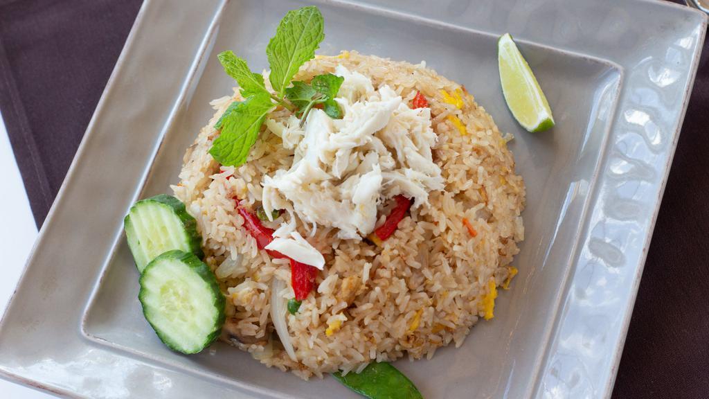 Fresh Crabmeat Fried Rice · With fresh crab meat, egg, and mixed vegetables.