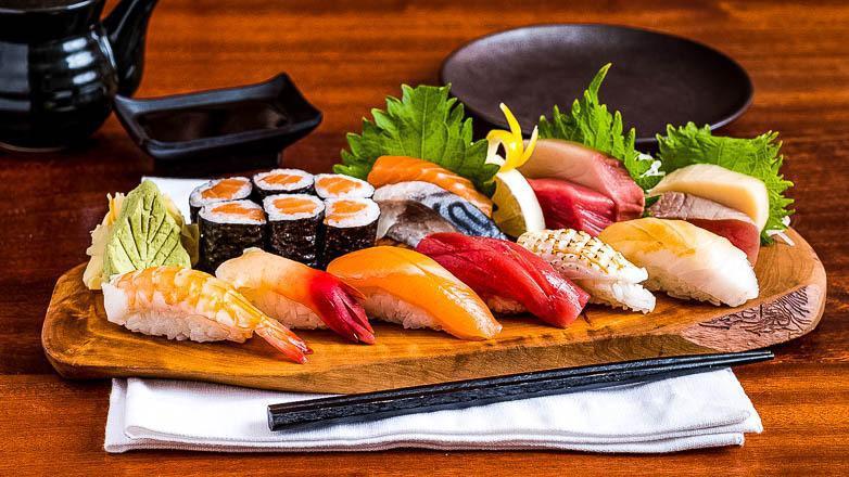 Sashimi And Sushi Royale · 6 piece sashimi and 6 piece sushi plus salmon maki roll