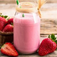 Strawberry Milkshake · Creamy, dreamy strawberry milkshake.