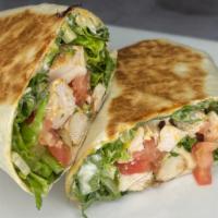 Grilled Chicken Wrap · Lettuce, tomato, chicken and mayo.