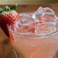 Strawberry Margarita (Non Alcoholic) · Fresh strawberries, lime, agave nectar. No alcohol.