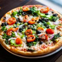 Veggie Lovers · Mushrooms, broccoli, spinach, peppers, onions