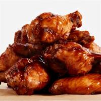 Hickory Smoked Bbq Chicken Wings  · 6 Pieces | Served With Blue Cheese Or Ranch Dip