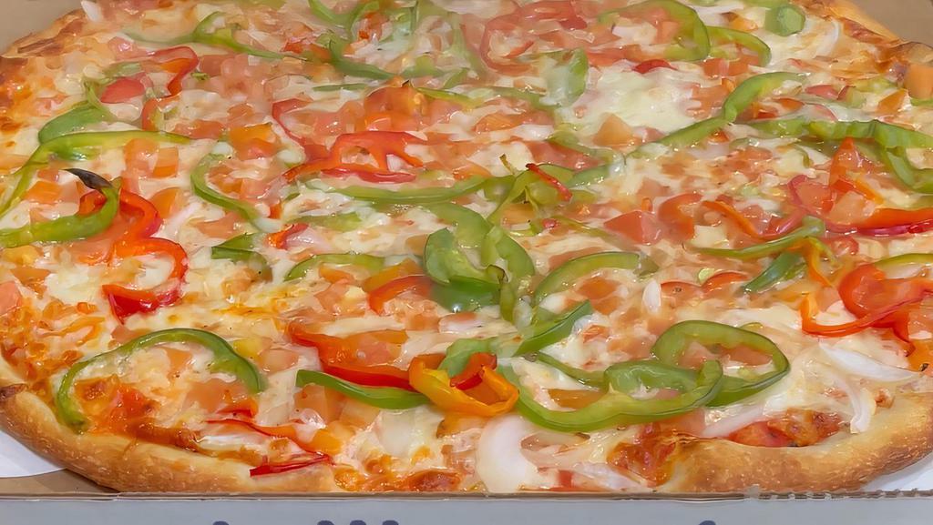 Create Your Own Pizza Pie  · Create your own pizza with your chose of toppings listed suggest you not to get more than three toppings per pizza. The mozzarella cheese included all.