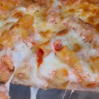 Baked Ziti Pizza · Ziti, ricotta and mozzarella cheese. With tomato sauce.