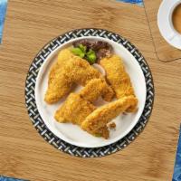 Crazy Chicken Tenders · (5 pieces) Chicken tenders breaded and fried until golden brown.