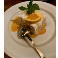 Tres Leches · Home Made Butter Cake Soaked with 3 Milks
