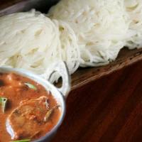 Idiyappam With Fish Curry · 4 Pcs Idiyappam and 16oz curry.