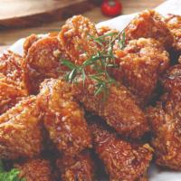 10 Pc. Korean Shoyu Wings · 10 pc. Fried Seasoned Shoyu Wings.