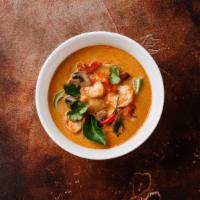 Seafood Bisque Soup · Traditionally prepared soup made of a mixture of a thick, creamy soup made with shellfish an...
