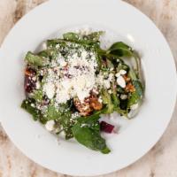 Sage Salad · Mixed Greens, Endive, Beets, Goat Cheese,
Walnuts, Raspberry Vinaigrette