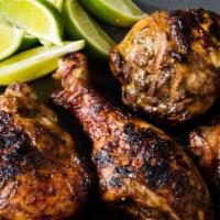 Jerk Quarters · Moist leg and thigh soaked and smoked in our signature jerk marinade and seasoning. Be sure ...