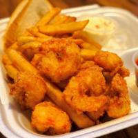 Fried Jumbo Shrimp 7Pc · Come with coleslaw, fries and bread.