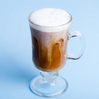 French Vanilla Cappuccino · Rich, dark espresso with equal parts steamed and frothed milk and a hint of vanilla.
