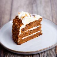 Carrot Cake · Moist, spiced carrot cake with rich cream cheese filling.