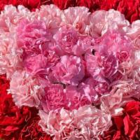 Heart Shape Carnation · Carnations arranged in a heart shape box