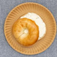 Bagel With Cream Cheese · Bagels baked daily.