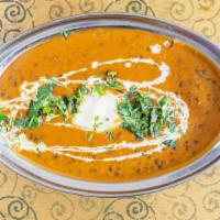 Daal Makhni · Classic lentils with kidney beans in tomato and light butter.