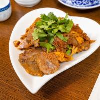 Multi-Spiced Beef With Cilantro · Spicy. Slices of beef shank, in spicy tangy sauce, zing of Sichuan peppercorn along with the...