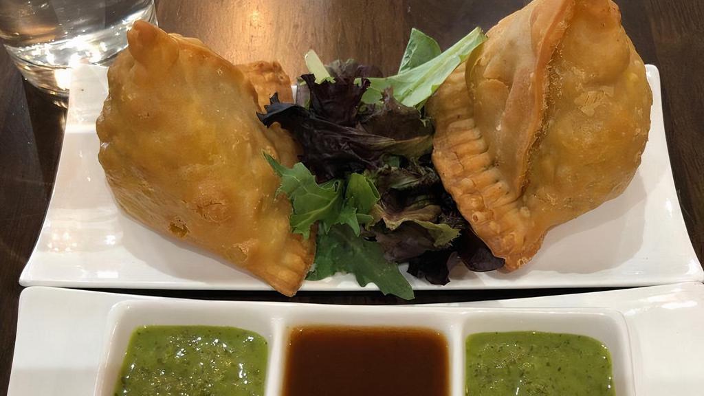 Samosa (Chicken) · Filled with minced meat.