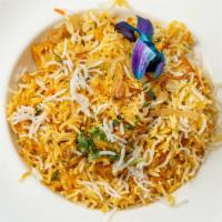 Hyderabadi Biryani'S · Flavor combination of meat and basmati rice steamed together with aromatic spices and herbs.