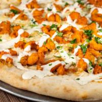 Buffalo Chicken · Mozzarella, ranch and buffalo chicken tenders. No tomato sauce.