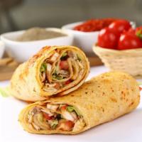 Crispy Chicken Hero/Wrap · Crispy chicken Hero/Wrap Filled with a Bed of Lettuce, Tomato & Mayo.
