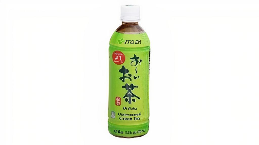Oi Ocha Green Tea · 16.9 oz. From Japan's top green tea brand, a refreshing green tea brewed with real tea leaves. Unsweetened.