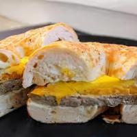Sec · Sausage eggs and cheese
Roll or bagel