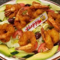 Fried Shrimp · Lettuce, tomato, onion, avocado,cucumber & shrimp.