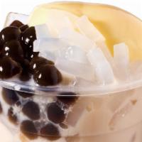 3Q Milk Tea · Classic Milk Tea with three popular toppings (Bubble, Pudding, Coconut Jelly), satisfying al...