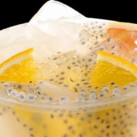 Orange & Grapefruit Fiber Jelly Tea · No additional toppings allowed. The perfect combination of tea and fruit that come with thre...